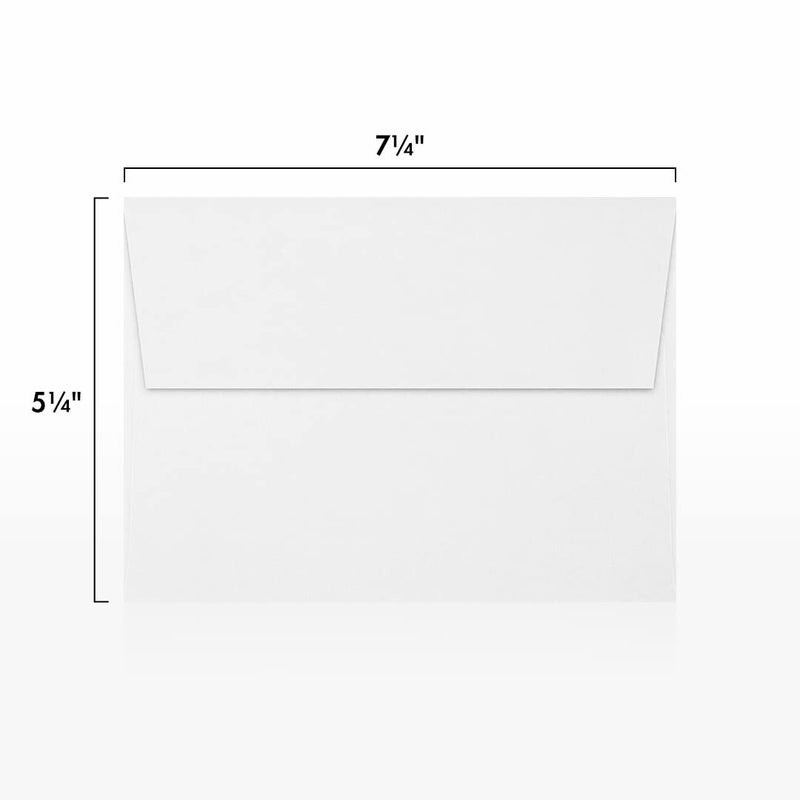 LUXPaper A7 Invitation Envelopes | Peel & Press | 5 1/4" x 7 1/4" | Bright White | 32lb. Paper Weight (80lb. Text) | 50 Qty - Image 3